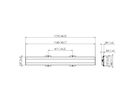 PFB 3411 - Display-Adapterbar 1175 mm, Silber