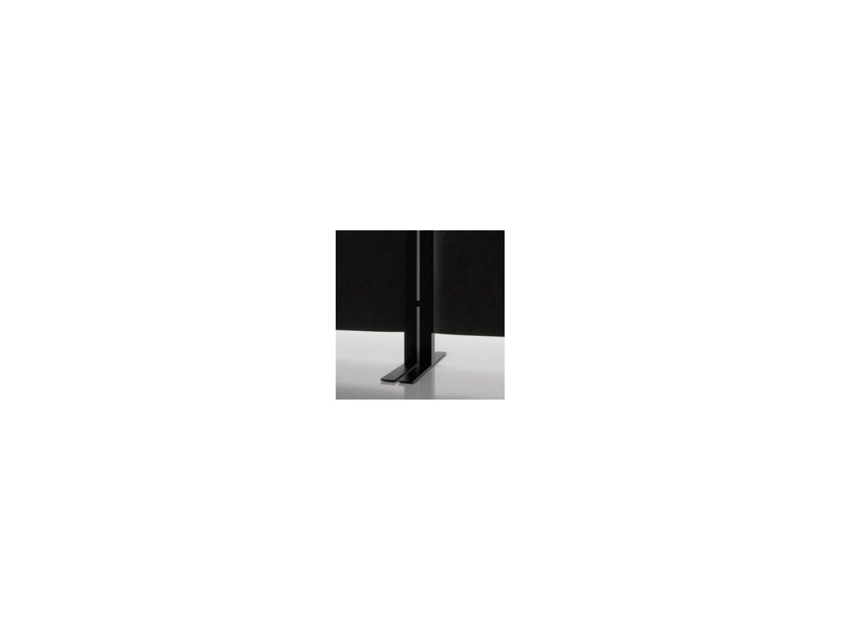 AREA acoustic wall - fiber black - 60x180cm Desktop Rahmen black