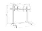 Braclabs-Stand Floorbase - Standsystem freistehend - 40-55 Zoll - V