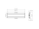 PFB 3405 - Display-Adapterbar 515 mm, Silber