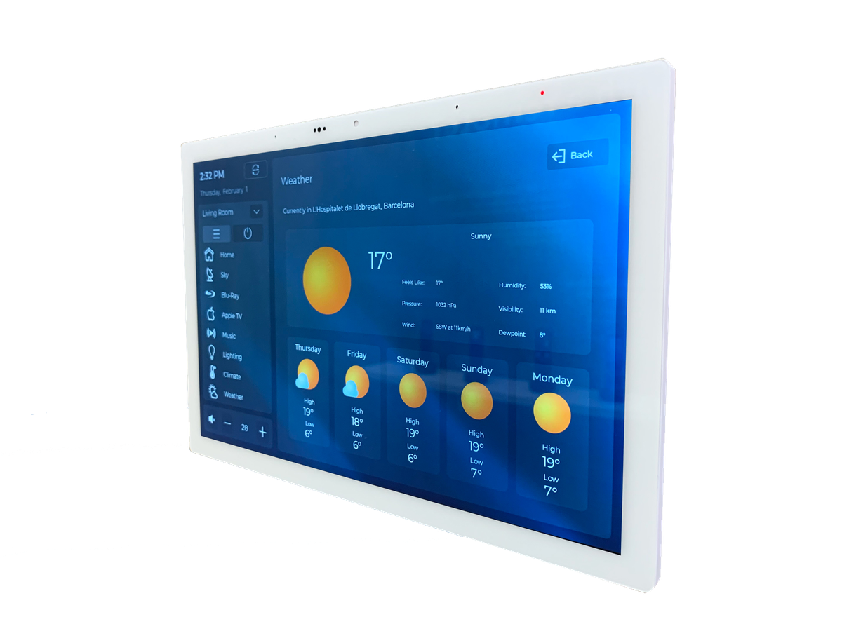 IST-10-W - 10" Surface Touchpanel in White