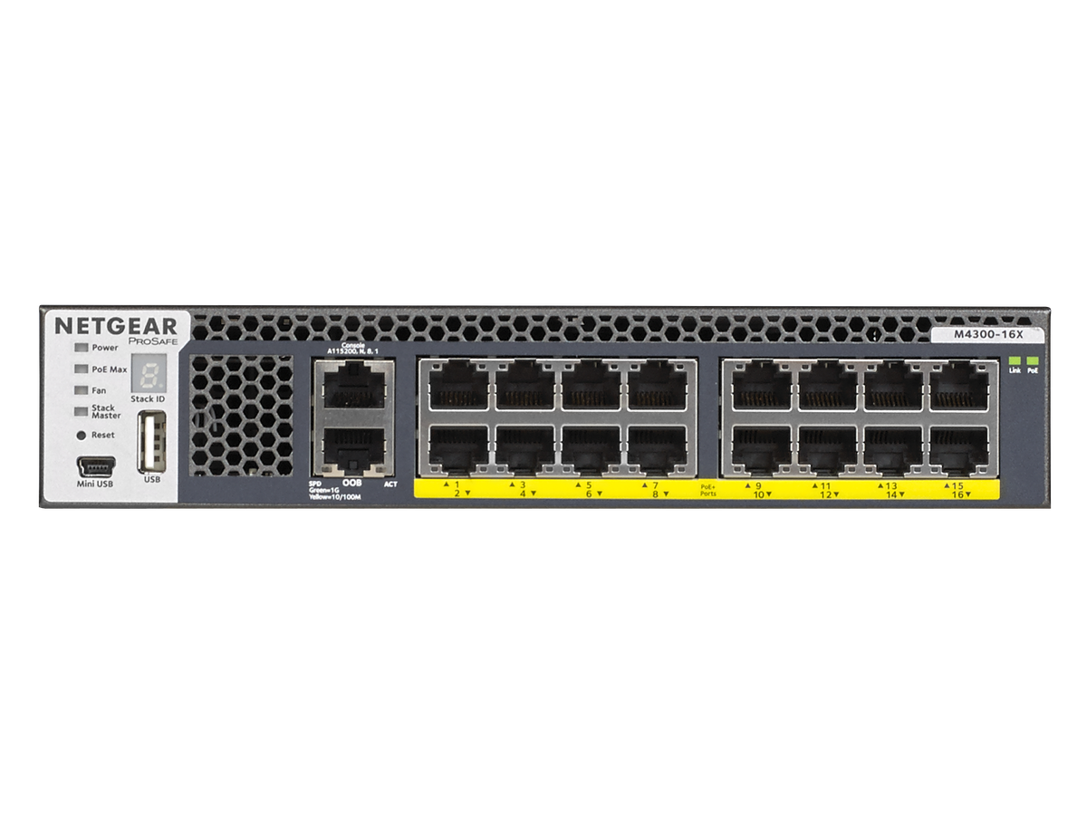 M4300-XSM4316PB - Network Switch 16 Port 10G, Managed,