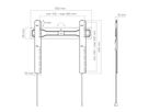 BL Superslim 400 - Wandhalterung starr - 32-55 Zoll - 18mm
