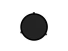 DE 200 LPT schwarz - 2-Wege-Einbaulautsprecher flach, rund, 1