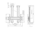 CD 3084S - Deckenhalter, Doppels. 300cm, 800x400 Si