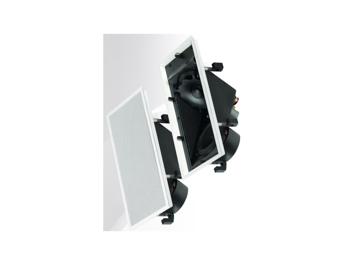 DE 300 FR weiss - 3-Wege-Front-Einbaulautsprecher, rechtec