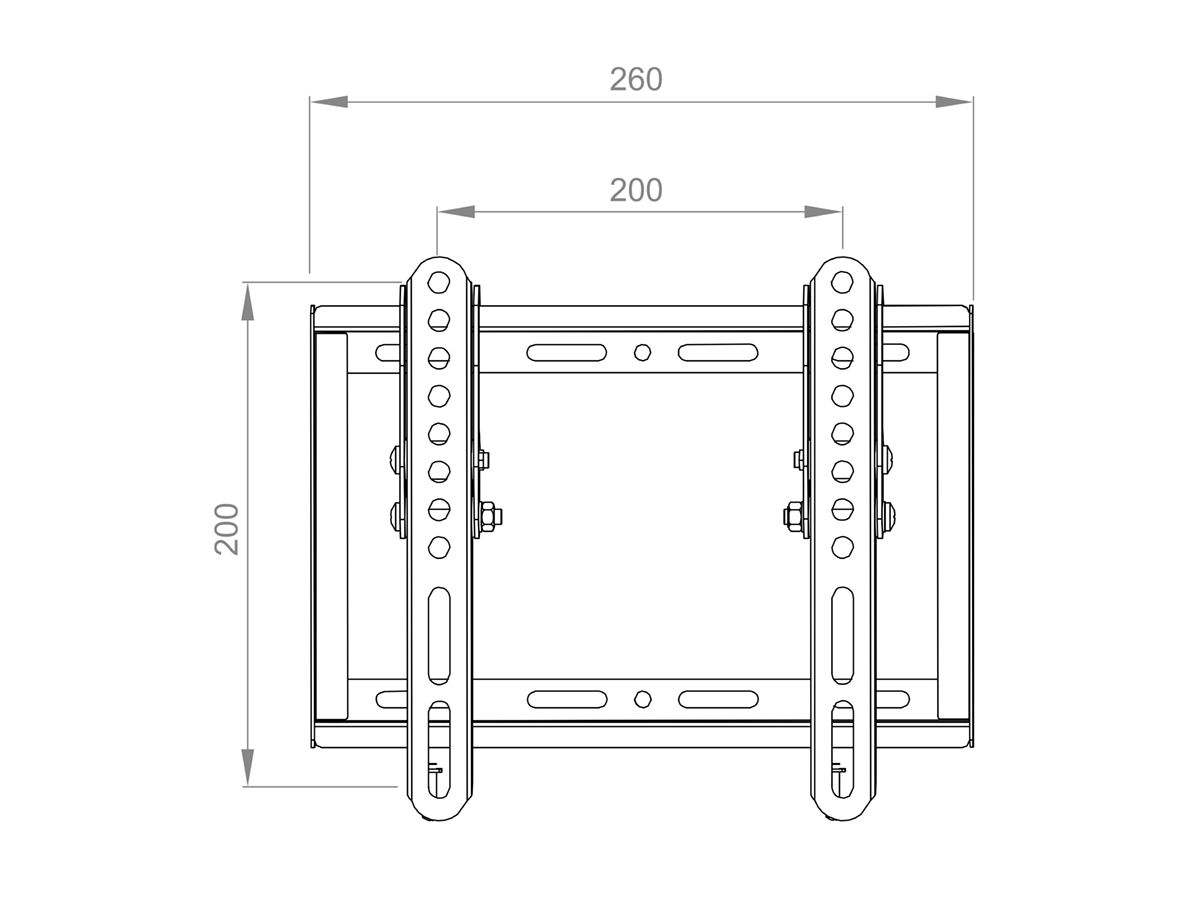 BL Tilt 200 - Wandhalterung neigbar - 32-42 Zoll - VES