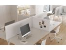 AREA acoustic wall - fiber black - 140x120cm Desktop Rahmen white