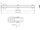 PFB 3419 - Display-Adapterbar 1915 mm, Silber