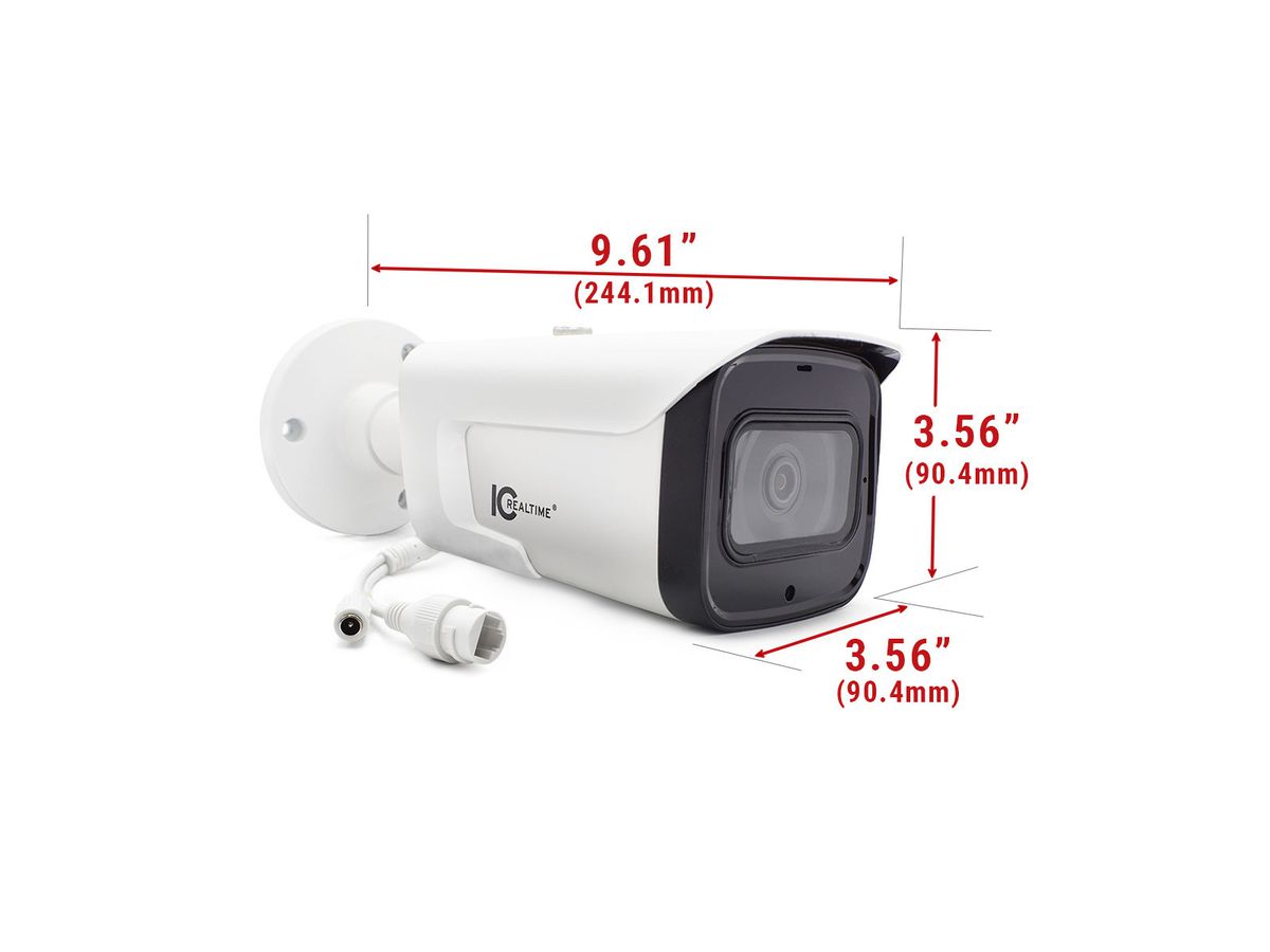 IPEG-B40F-IRW1 - IP Edge Line - 4MP, IP, In/Out, Bullet, Fix Lens