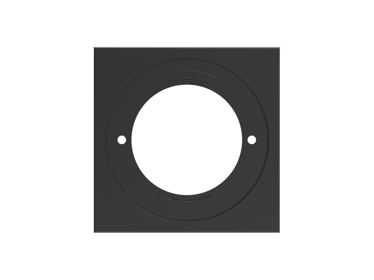 TYB-B-PLT-BK - Wall Plate Turn 2 schwarz