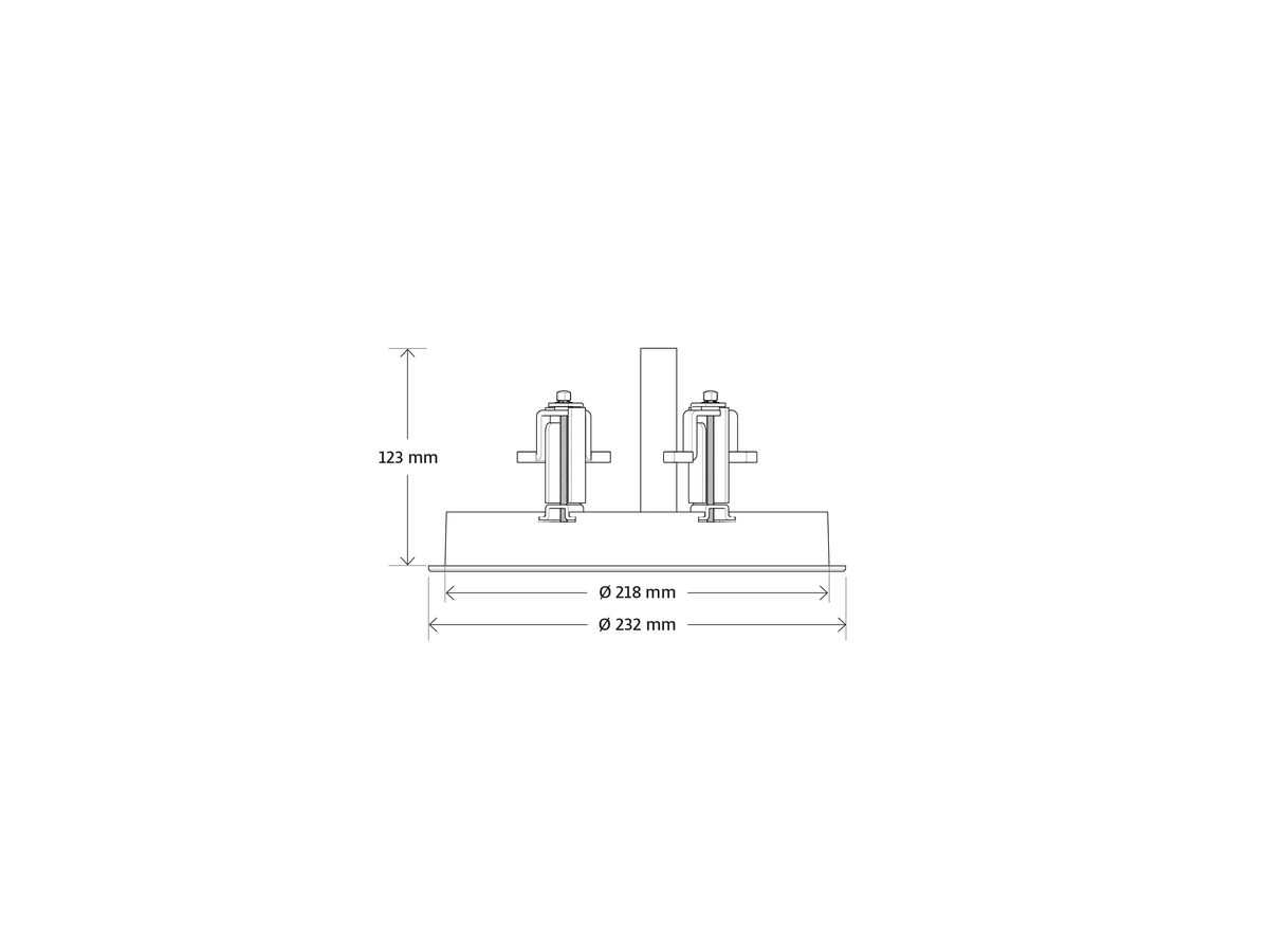 Gineos (rund, weiss) - Einbaukit für Sonos, ERA100, ERA100PRO