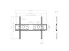WH 85 F - HD - Wandhalterung starr - 55-110Zoll -VESA m