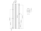 PUC 2720 - Tube pour solutions de sol 200cm, argent