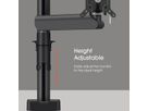 MOMO 2137 - Monitorhalter Motion Schwarz