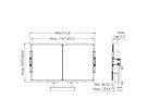 RISE A217 - 'Kit tableau blanc 75'' pour RISE mural'