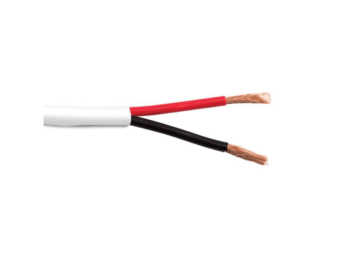 Pro SPEAKER CABLE - weiss / 2x AWG12 - 12/2OFC-HD-WT-D Box 152m