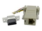 Adapter Sub-D 9Pin Stecker > RJ45 Buchse - Adapter