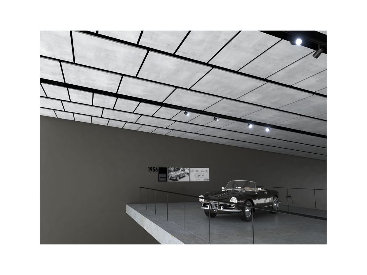 SURFACE acoustic wall - fiber black - 60x120cm 1-point suspension