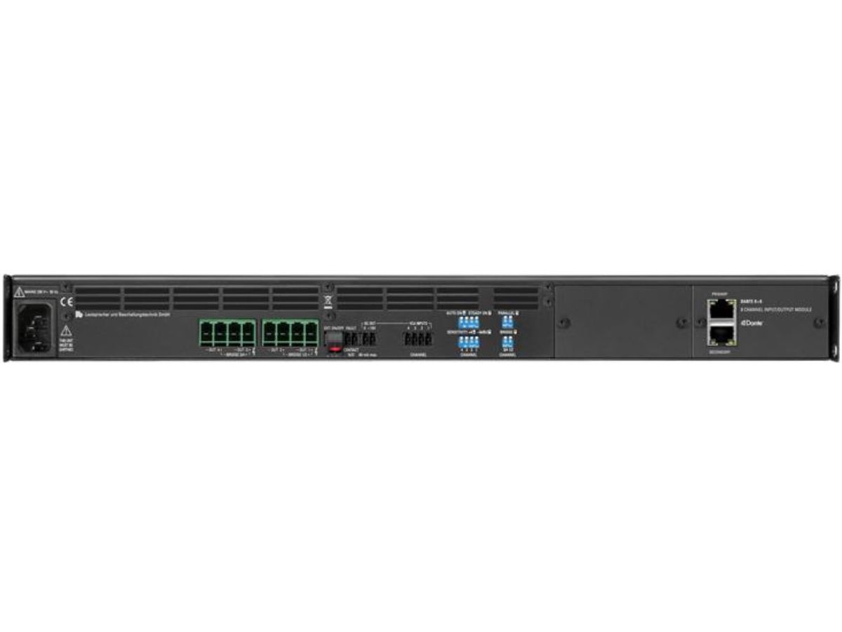 PA 4200 DANTE - 'Endstufe, 19'', 1 HE, 4 x 200 Watt, 4 x