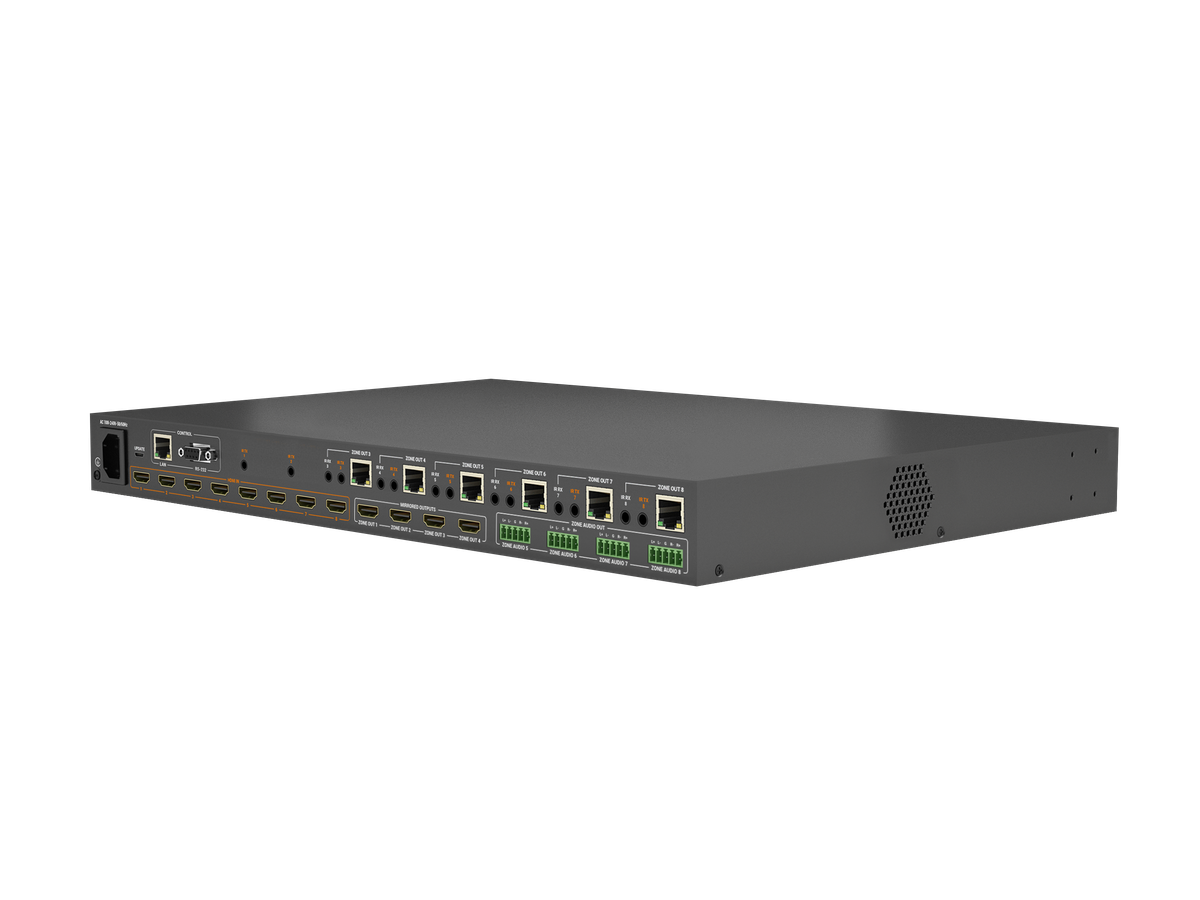 MX-0808-KIT-V2 - Matrix HDBT KIT 8x8 4K inkl.8 RX,