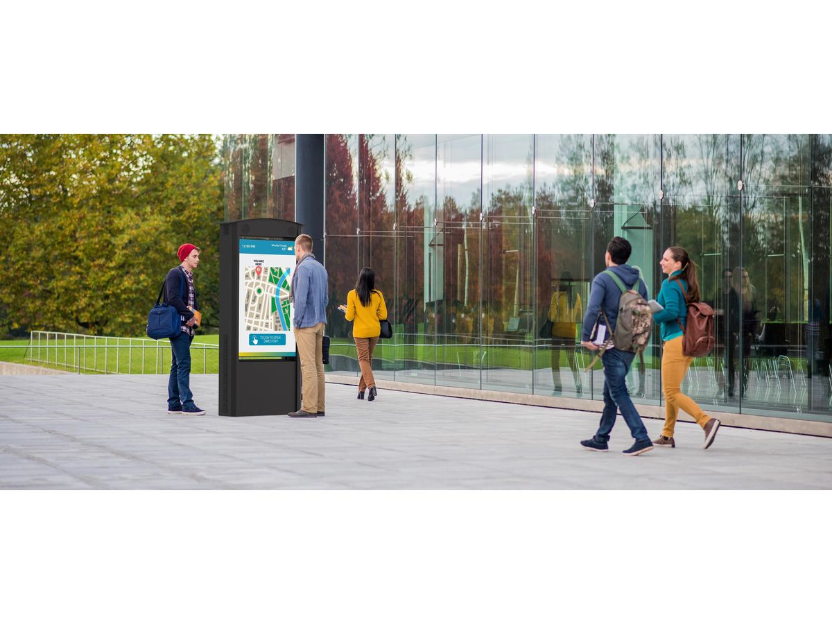 KOP55XHB2-S-EUK silber - Doppelseitiger 55" Smart Outdoor Kiosk