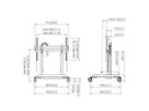 RISE 5305 - Trolley motoris. Lift, 50mm/s, Schwarz