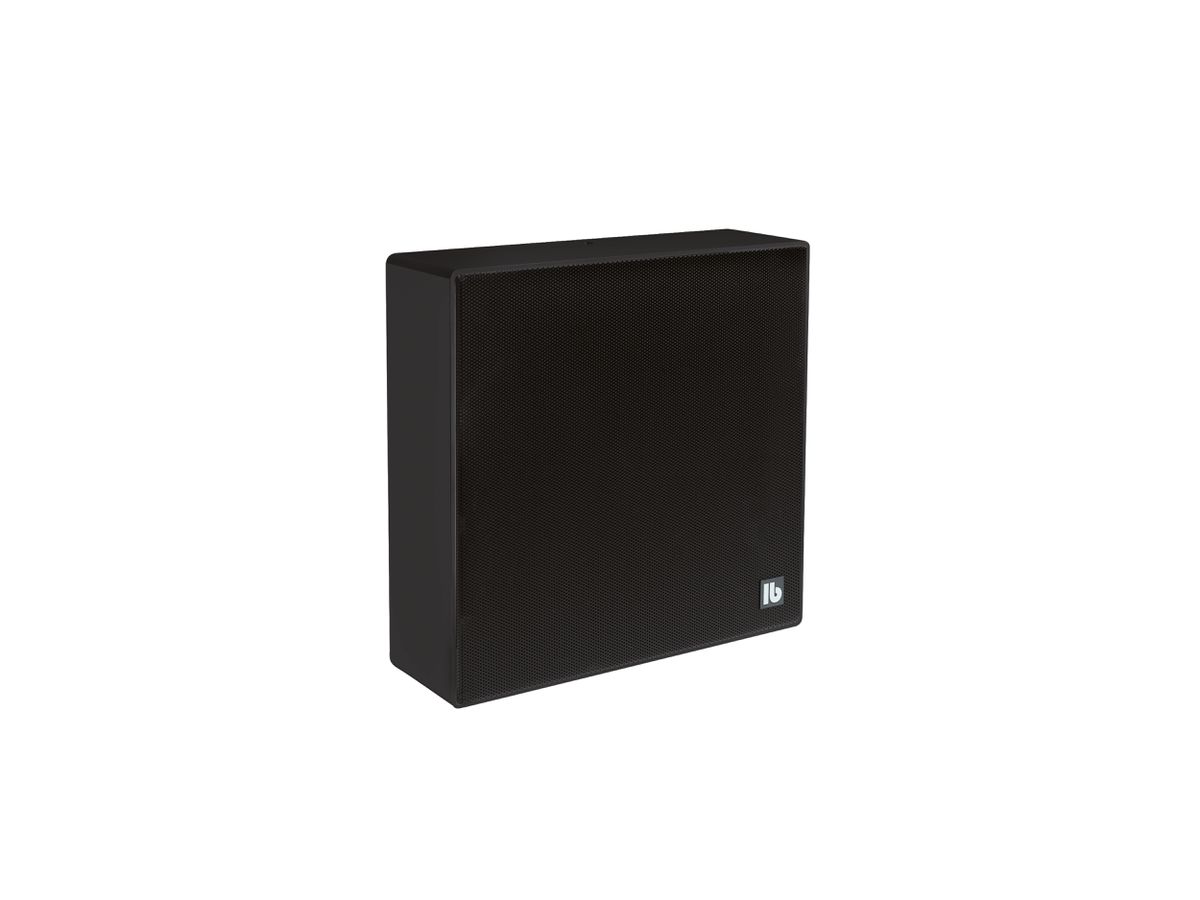 DA 250 QT Polar schwarz - Quadratischer 2-Wege-Aufbaulautsprecher,
