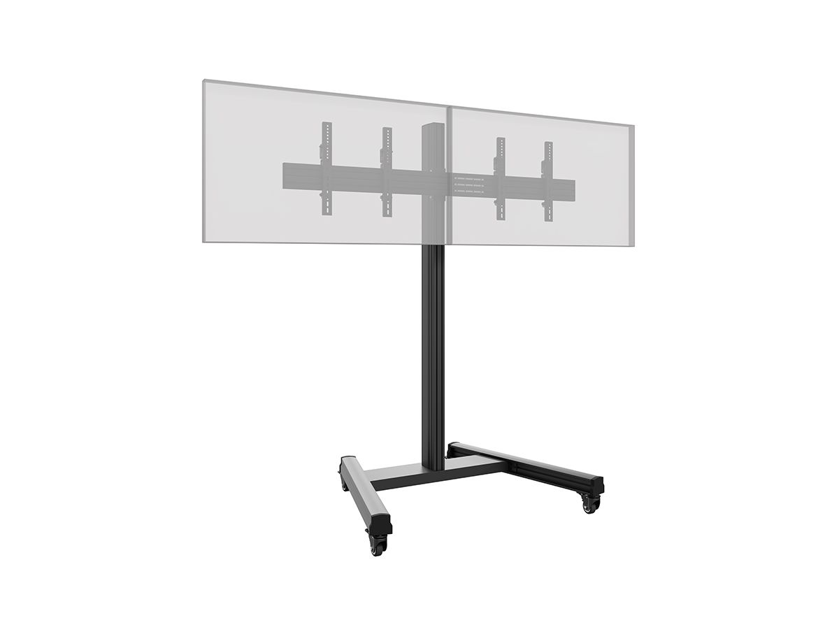 CPS Mobile Stand Dual 55 - 65 Zoll - Standsystem mobil fur 2 Displays 55-65