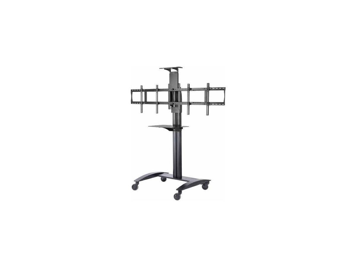 SR555M - Rollwagen für zwei 40" - 65" Displays