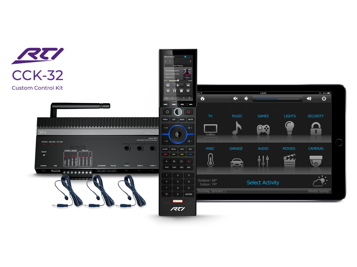 CCK32 Custom Control Kit - XP-3, T2x, single RTiPanel App, 3x IR