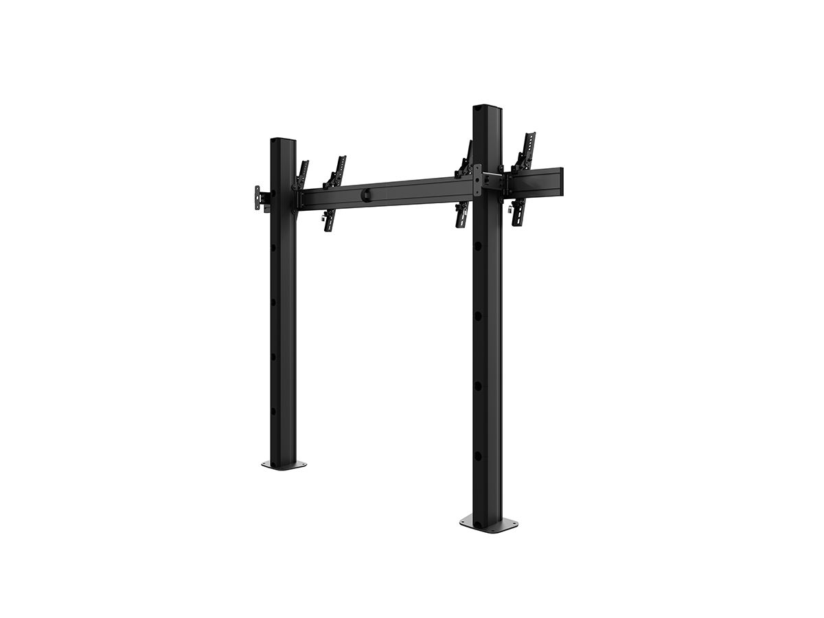 CPS Floor-Wall Dual 55 - 65 Zoll - Standsystem Boden-Wand fur 2 Displays 55