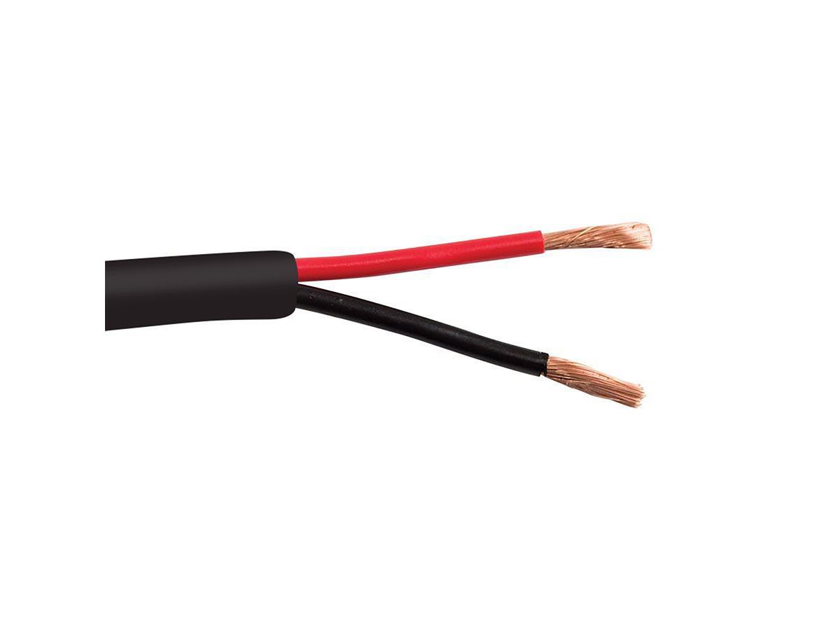 Pro SPEAKER CABLE - schwarz / 2x AWG12 - 12/2OFC-HD-BK-D Box 152m