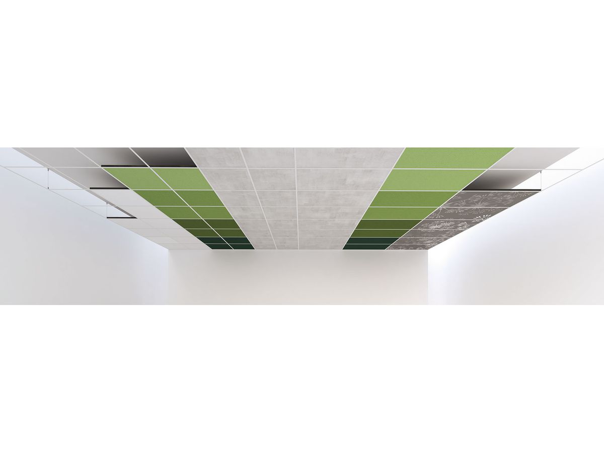 QUADRA acoustic wall - fiber black - 60x120cm False ceiling