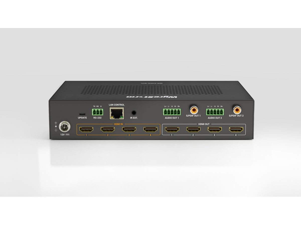 MX-0404-SCL - Matrix 4x4 HDMI, Seamless Switch, Audio