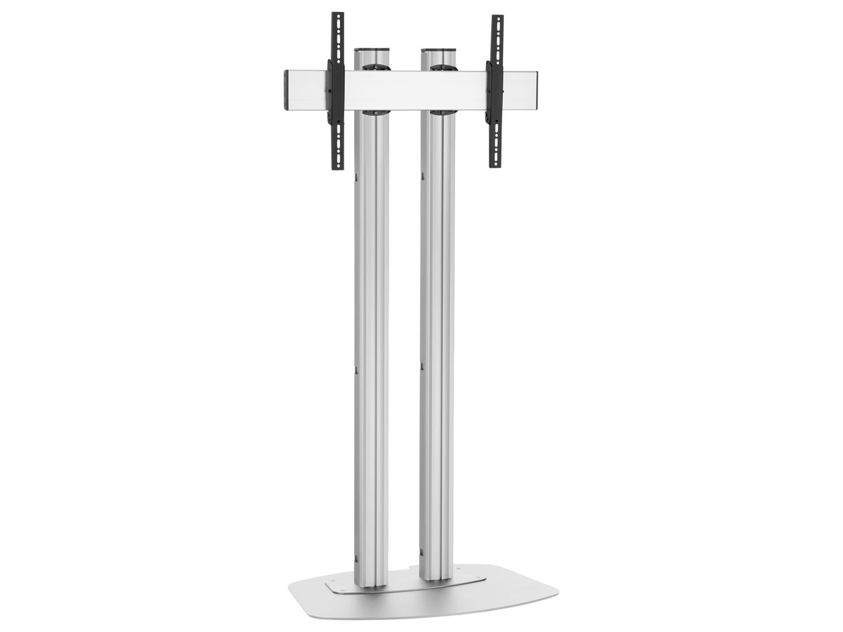 FD 2064S - Ständer 2 Säulen 200 cm, 600x400 Silber