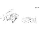 PUC 1080 - Deckenadapter schwenk- & neigbar, Silber
