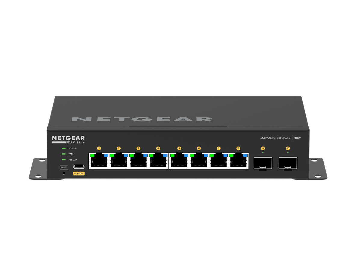 M4250-8G2XF-PoE+ - Network Switch 10 Port 1G, Managed, 220W