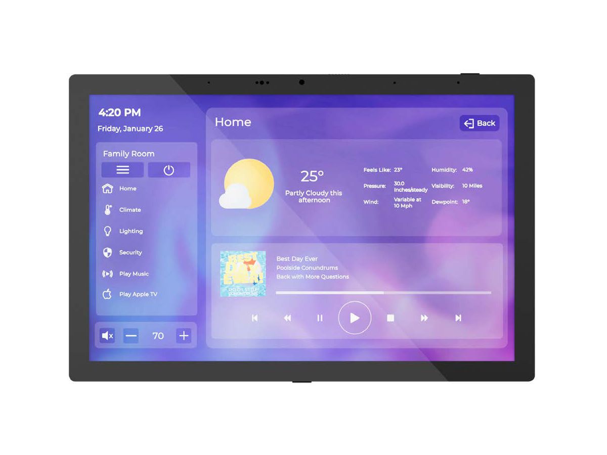 IST-10-B: 10" Touchpanel - Surface Touchpanel in Black