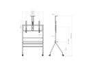 BrackIT Stand Scandio Black - Standsystem mobil - 55-86 Zoll û inkl. A