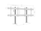 CPS Floor-Wall Dual 75 - 86 Zoll - Standsystem Boden-Wand fur 2 Displays 75
