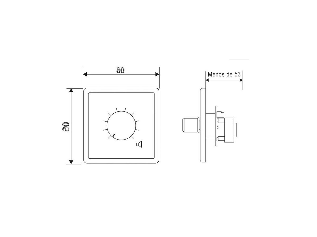 AT 106 - Volume control. 6W. 10 power taps