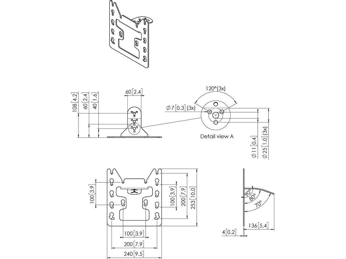 PFI 3045 - Display-Adapter 200x100, 200x200