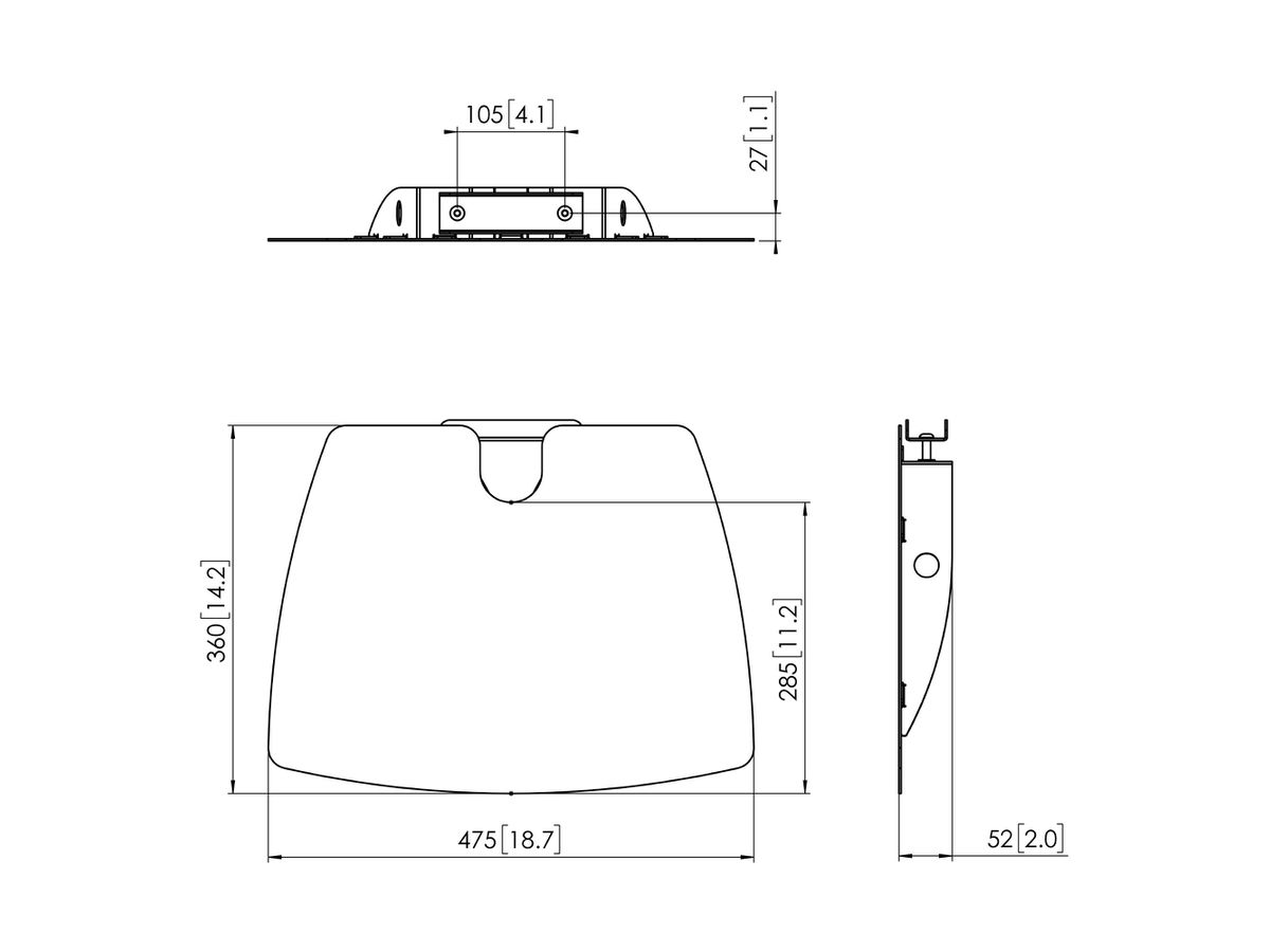 PFA 9038 - Tablar für PFF1560/PUC24xx, Silber