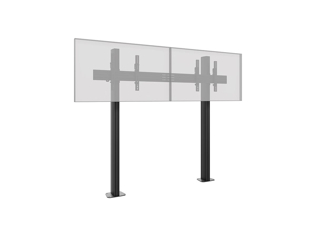CPS Floor-Wall Dual 55 - 65 Zoll - Standsystem Boden-Wand fur 2 Displays 55