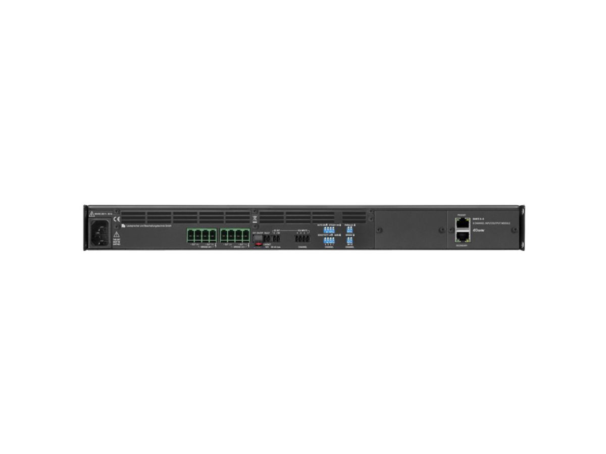PA 4400 DANTE - 'Endstufe, 19'', 1 HE, 4 x 400 Watt, 4 x