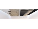 MICROBAFFLE acoustic wall - fiber black - 60x120cm 4-point suspension quer