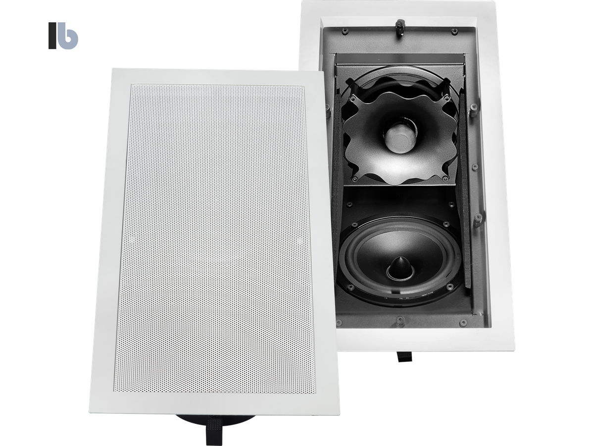 DE 300 FR weiss - 3-Wege-Front-Einbaulautsprecher, rechtec