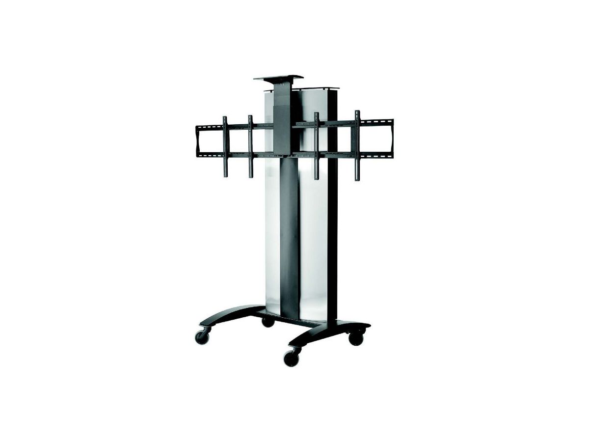 SR555E - Rollwagen für zwei 40" - 55" Displays