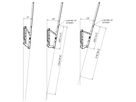 PFW 6910 - Wandhalterung neigbar, 80 - 120"
